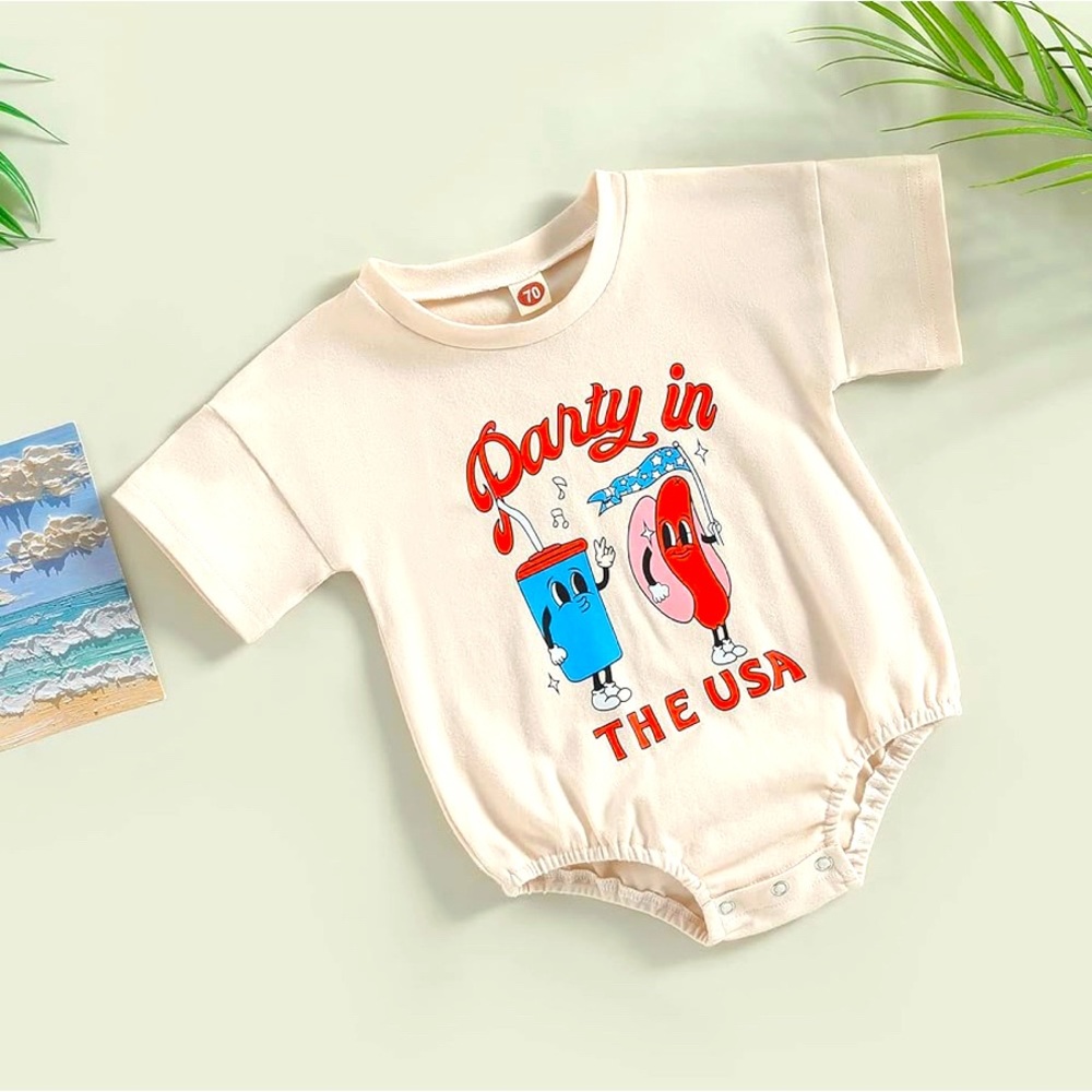 4th of July baby onesie